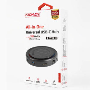 All in one USB-C Hub with 100W Power Delivery