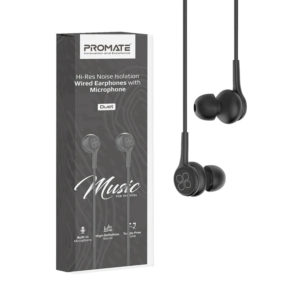 Hi-Res Noise Isolation Wired Earphones with Microphone • HD Quality Audio •  Ergonomic Lightweight Fit