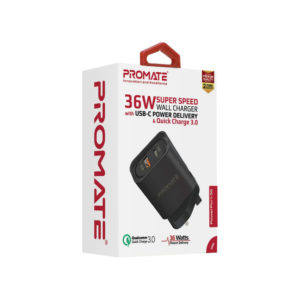 36W High Output Wall Charger with  18WPD and QC3.0 Port
