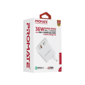 36W High Output Wall Charger with  18WPD and QC3.0 Port