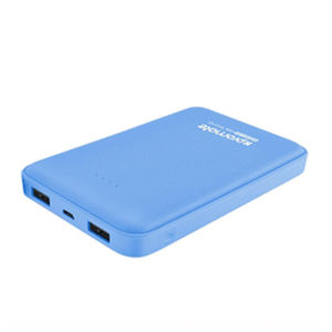 10000mAh Ultra-Slim Lithium Polymer Power Bank with Dual USB Ports for Smartphones and Tablets
