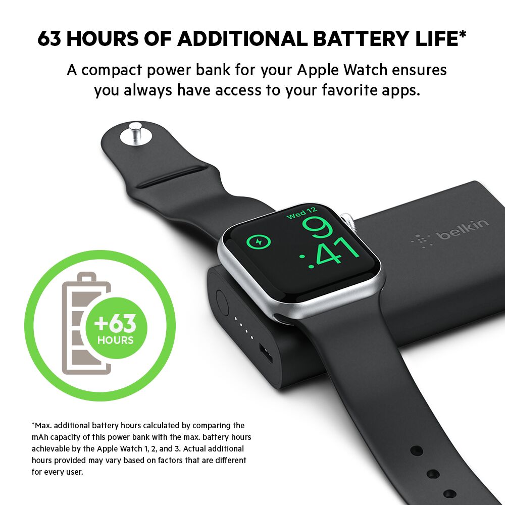 Belkin Apple Watch Battery Pack 2200mAh - Image 2